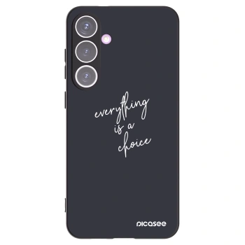 Picasee silikonový černý obal pro Samsung Galaxy S24+ S926B 5G - Vše je na tobě