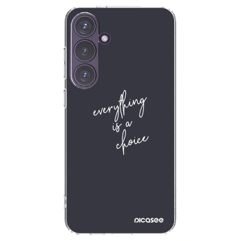 Picasee silikonový průhledný obal pro Samsung Galaxy S24+ S926B 5G - Vše je na tobě