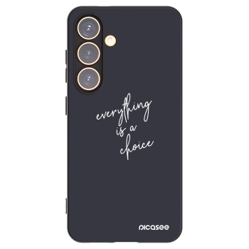 Picasee silikonový černý obal pro Samsung Galaxy S24 S921B 5G - Vše je na tobě