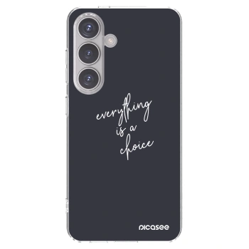 Picasee silikonový průhledný obal pro Samsung Galaxy S24 S921B 5G - Vše je na tobě