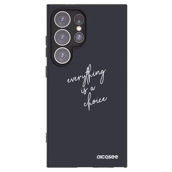 Picasee silikonový černý obal pro Samsung Galaxy S24 Ultra S928B 5G - Vše je na tobě