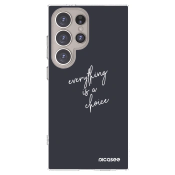 Picasee silikonový průhledný obal pro Samsung Galaxy S24 Ultra S928B 5G - Vše je na tobě