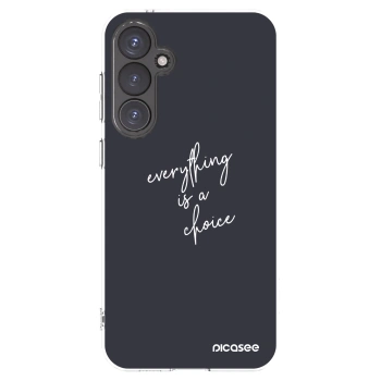 Picasee silikonový průhledný obal pro Samsung Galaxy S23 FE S711B - Vše je na tobě