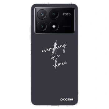 Picasee silikonový průhledný obal pro Xiaomi Poco X6 Pro - Vše je na tobě