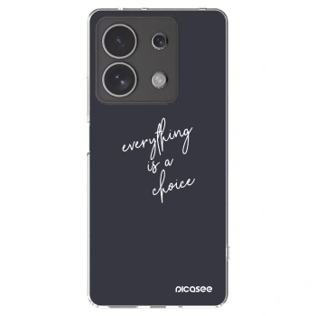 Picasee silikonový průhledný obal pro Xiaomi Redmi Note 13 4G - Vše je na tobě