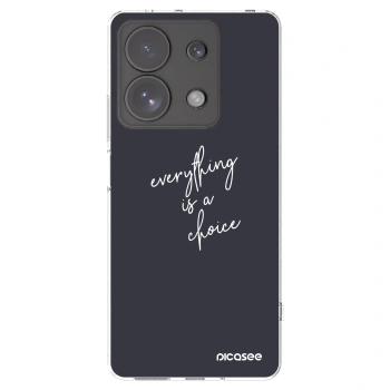 Picasee silikonový průhledný obal pro Xiaomi Redmi Note 13 Pro 4G - Vše je na tobě