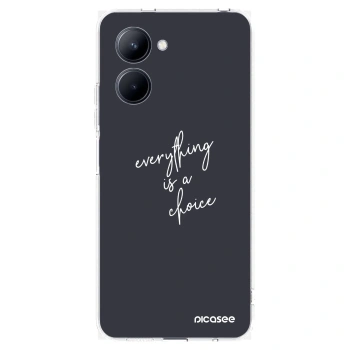 Picasee silikonový průhledný obal pro Realme C33 (2023) - Vše je na tobě