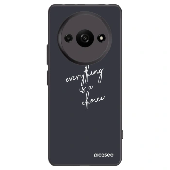 Picasee silikonový černý obal pro Xiaomi Redmi A3 - Vše je na tobě