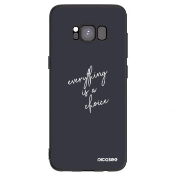 Picasee silikonový černý obal pro Samsung Galaxy S8 G950F - Vše je na tobě