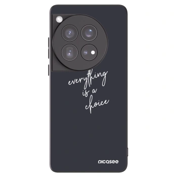 Picasee silikonový černý obal pro OnePlus 12 5G - Vše je na tobě