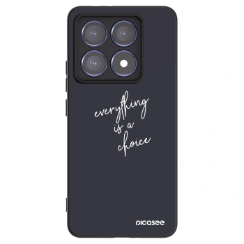 Picasee silikonový černý obal pro Xiaomi 14T Pro - Vše je na tobě