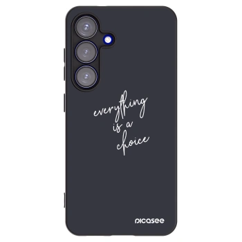 Picasee silikonový černý obal pro Samsung Galaxy S25 5G - Vše je na tobě
