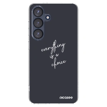 Picasee silikonový průhledný obal pro Samsung Galaxy S25 5G - Vše je na tobě