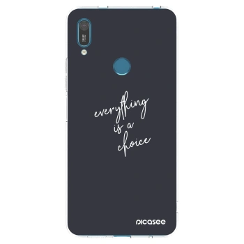 Picasee silikonový průhledný obal pro Huawei Y7 2019 - Vše je na tobě