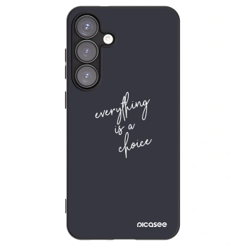Picasee silikonový černý obal pro Samsung Galaxy S25+ 5G - Vše je na tobě