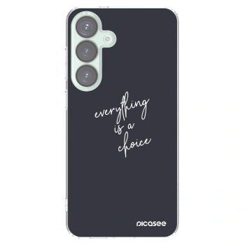 Picasee silikonový průhledný obal pro Samsung Galaxy S25+ 5G - Vše je na tobě