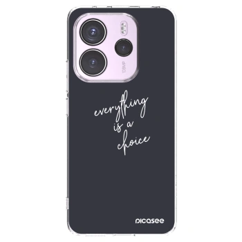 Picasee silikonový průhledný obal pro Xiaomi Redmi Note 14 4G - Vše je na tobě