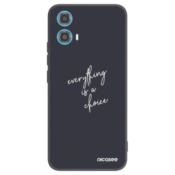 Picasee silikonový černý obal pro Motorola Moto G34 5G - Vše je na tobě