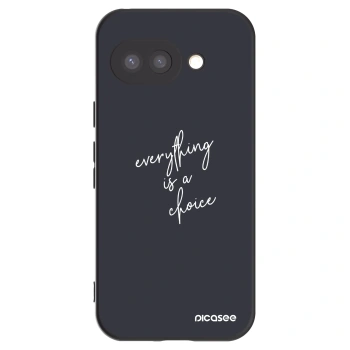 Picasee silikonový černý obal pro Google Pixel 9a - Vše je na tobě