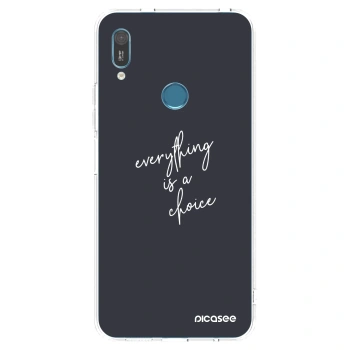 Picasee silikonový průhledný obal pro Huawei Y6 2019 - Vše je na tobě