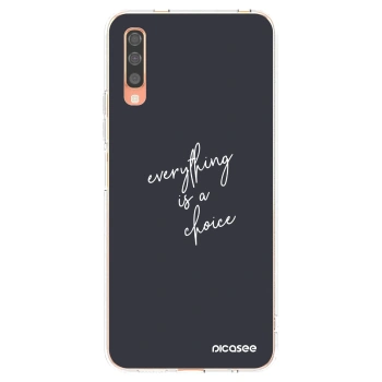 Picasee silikonový průhledný obal pro Samsung Galaxy A70 A705F - Vše je na tobě