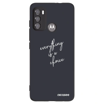 Picasee silikonový černý obal pro Motorola Edge 60 5G - Vše je na tobě