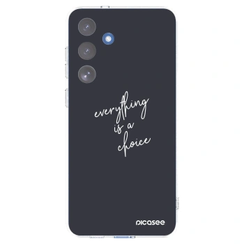 Picasee silikonový průhledný obal pro Samsung Galaxy S25 FE 5G - Vše je na tobě