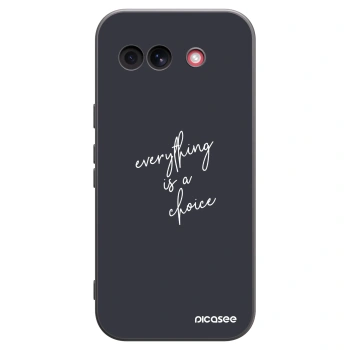 Picasee silikonový černý obal pro Google Pixel 10a - Vše je na tobě