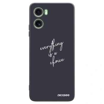 Picasee silikonový černý obal pro Motorola Moto G06 - Vše je na tobě