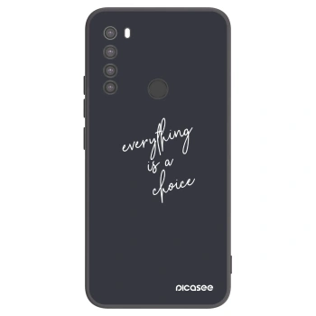 Picasee silikonový černý obal pro Xiaomi Redmi Note 8 - Vše je na tobě