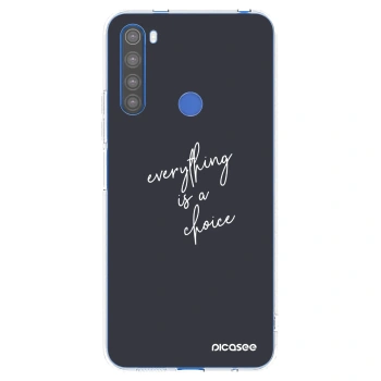Picasee silikonový průhledný obal pro Xiaomi Redmi Note 8T - Vše je na tobě