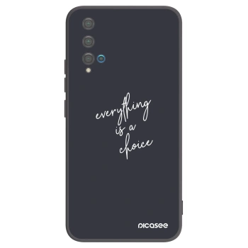 Picasee silikonový černý obal pro Huawei Nova 5T - Vše je na tobě