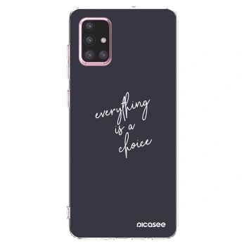 Picasee silikonový průhledný obal pro Samsung Galaxy A71 A715F - Vše je na tobě