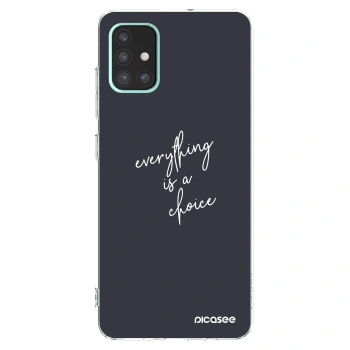 Picasee silikonový průhledný obal pro Samsung Galaxy A51 A515F - Vše je na tobě