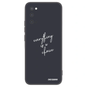 Picasee silikonový černý obal pro Samsung Galaxy S20 G980F - Vše je na tobě