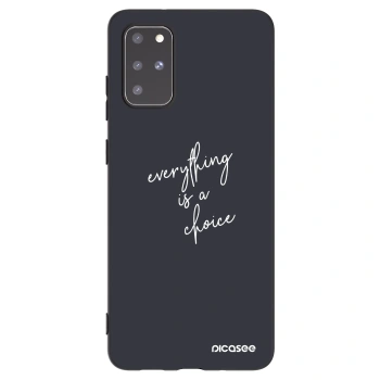 Picasee silikonový černý obal pro Samsung Galaxy S20+ G985F - Vše je na tobě