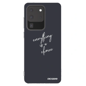 Picasee silikonový průhledný obal pro Samsung Galaxy S20 Ultra 5G G988F - Vše je na tobě