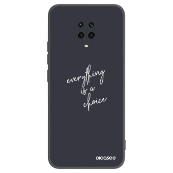 Picasee silikonový černý obal pro Xiaomi Redmi Note 9 Pro - Vše je na tobě