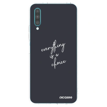 Picasee silikonový průhledný obal pro Samsung Galaxy A30s A307F - Vše je na tobě