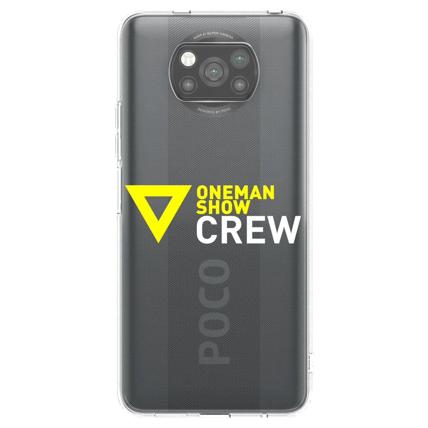 Picasee silikonový černý obal pro Xiaomi Poco X3 - ONEMANSHOW CREW