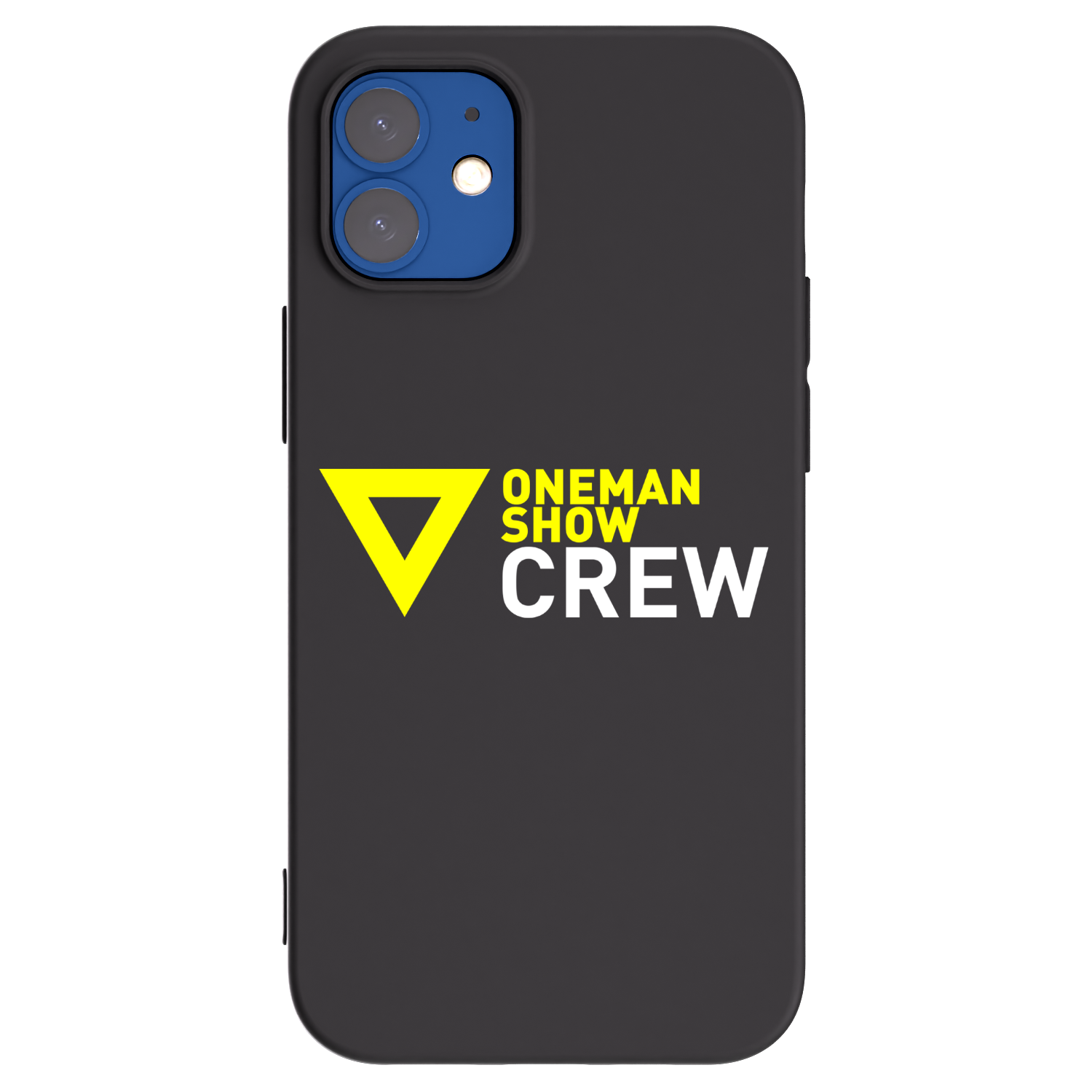 Picasee silikonový černý obal pro Apple iPhone 12 mini - ONEMANSHOW CREW