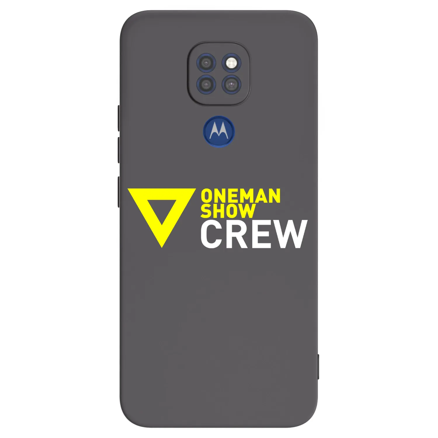 Picasee silikonový černý obal pro Motorola Moto G9 Play - ONEMANSHOW CREW