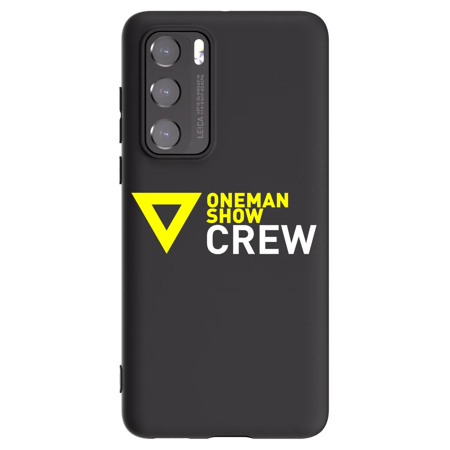 Picasee silikonový černý obal pro Huawei P40 - ONEMANSHOW CREW