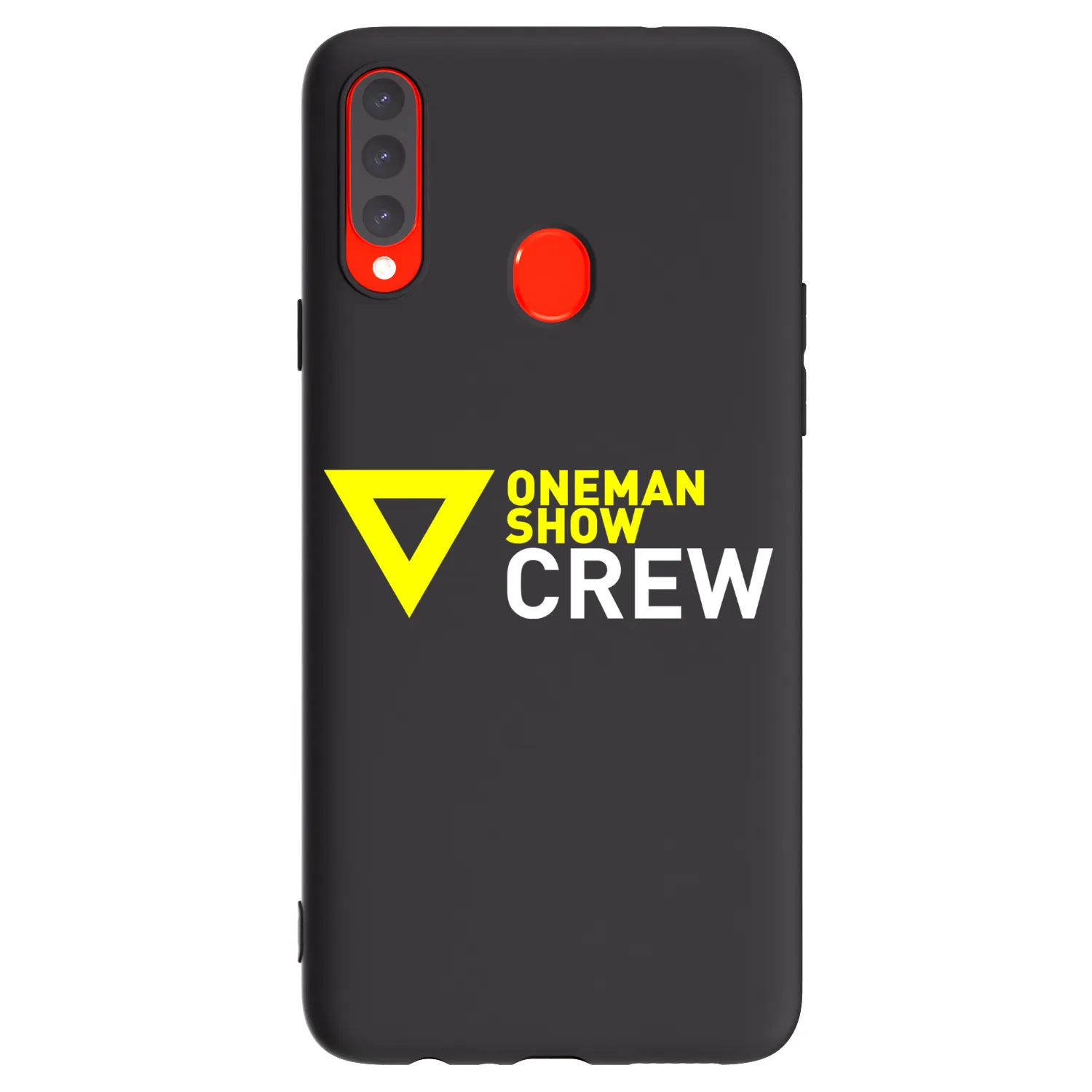 Picasee silikonový černý obal pro Samsung Galaxy A20s - ONEMANSHOW CREW