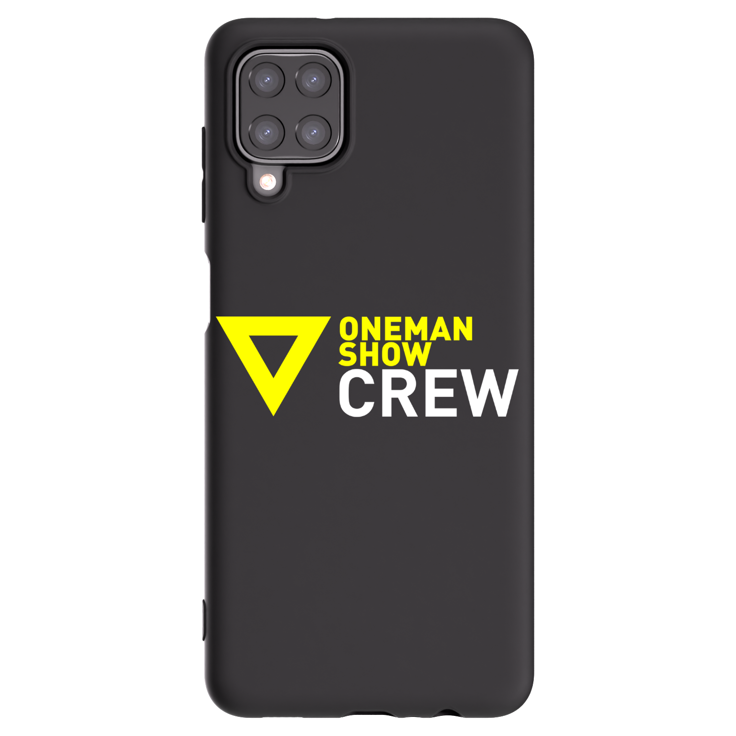 Picasee silikonový černý obal pro Samsung Galaxy A12 A125F - ONEMANSHOW CREW