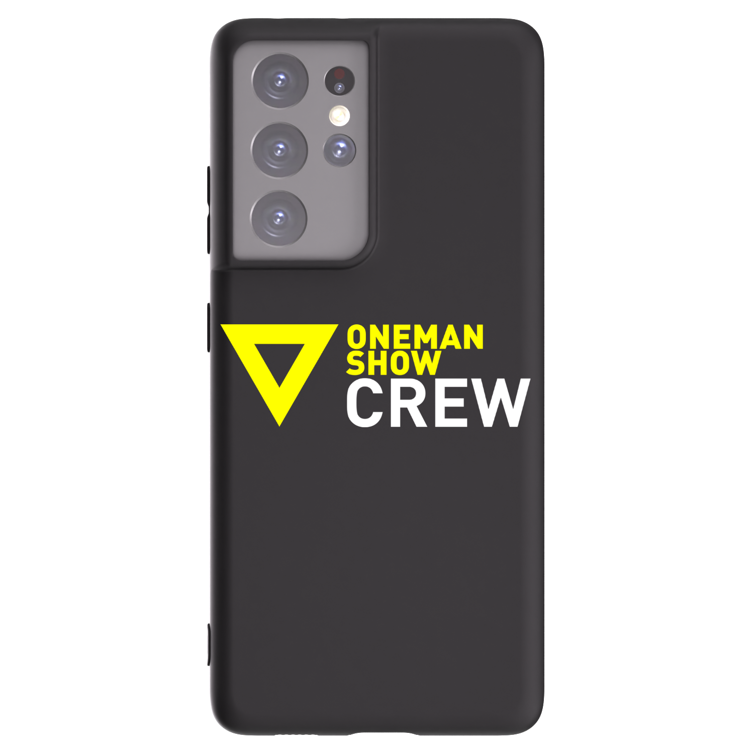 Picasee silikonový černý obal pro Samsung Galaxy S21 Ultra 5G G998B - ONEMANSHOW CREW