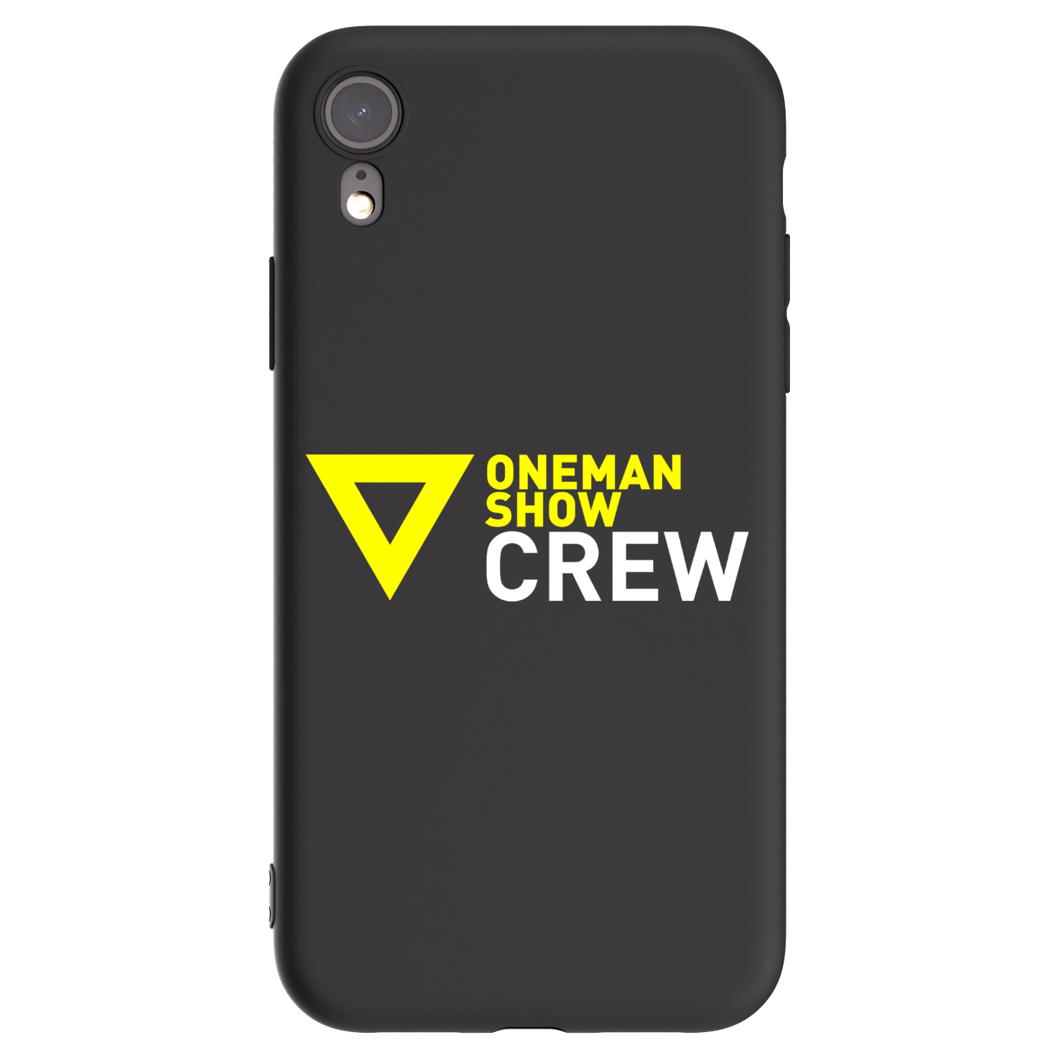 Picasee silikonový černý obal pro Apple iPhone XR - ONEMANSHOW CREW