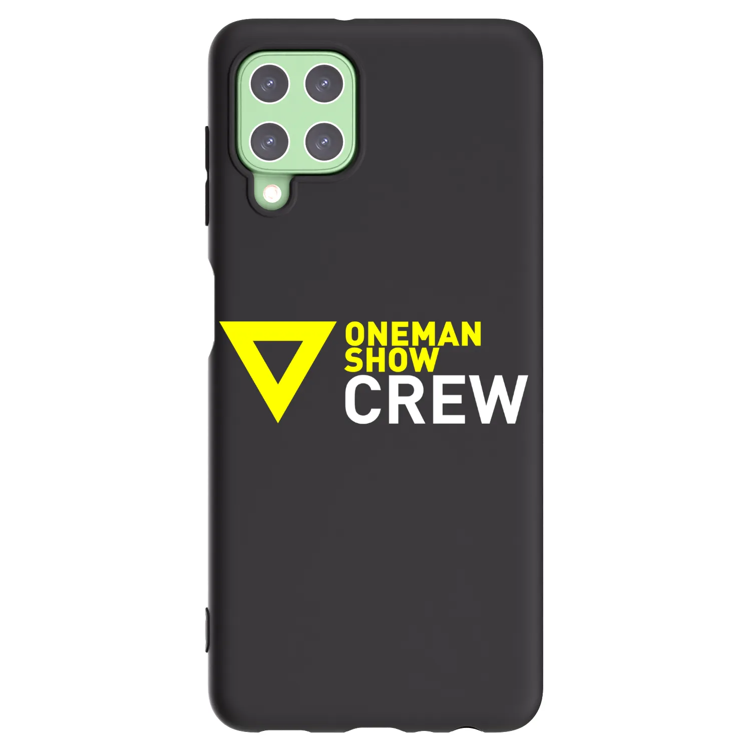 Picasee silikonový černý obal pro Samsung Galaxy A22 A225F 4G - ONEMANSHOW CREW