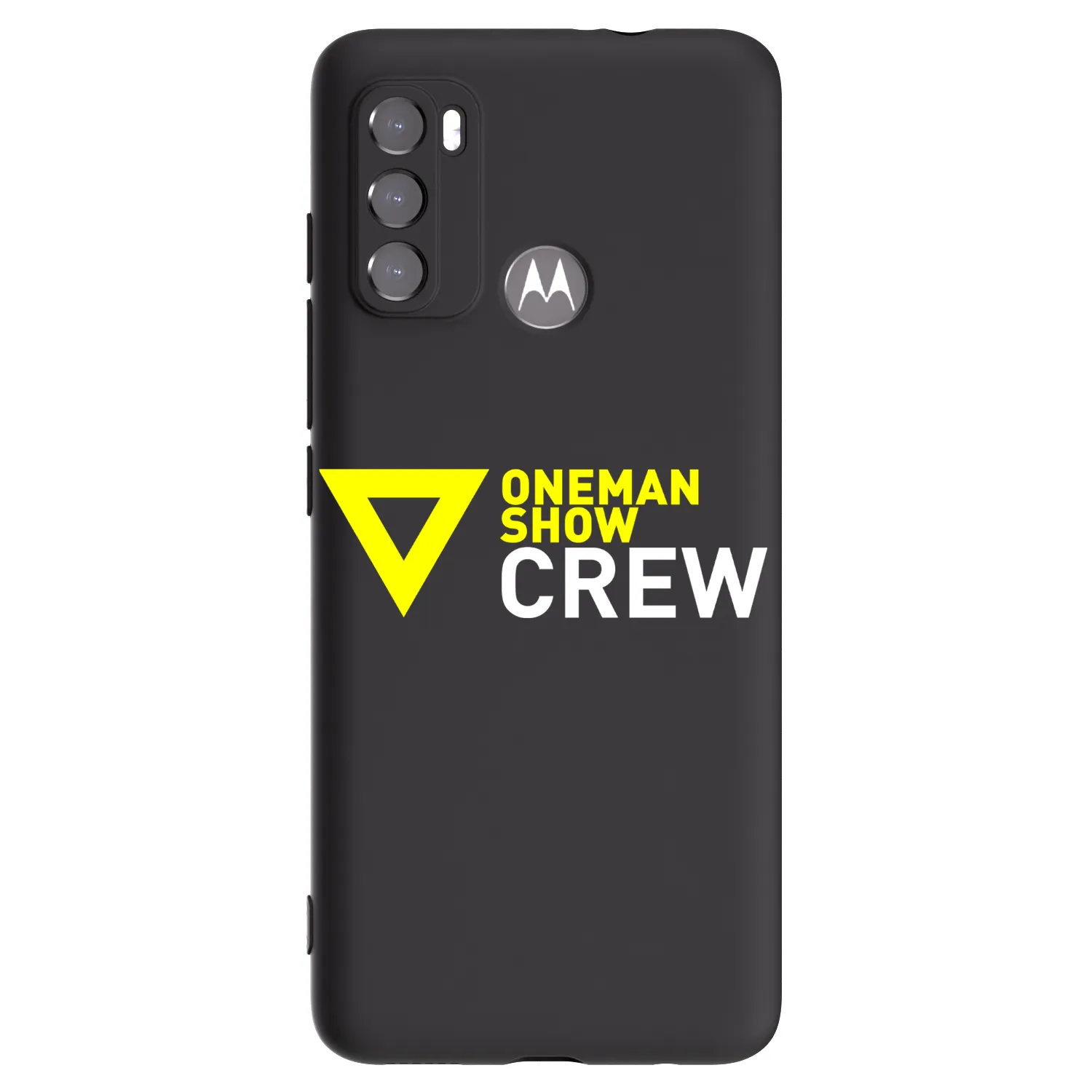 Picasee silikonový černý obal pro Motorola Moto G60 - ONEMANSHOW CREW