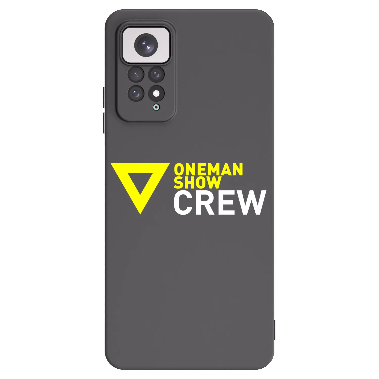 Picasee silikonový černý obal pro Xiaomi Redmi Note 11 - ONEMANSHOW CREW